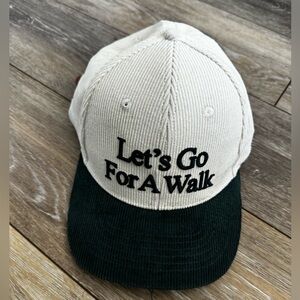 Let’s Go For A Walk Corduroy Hat